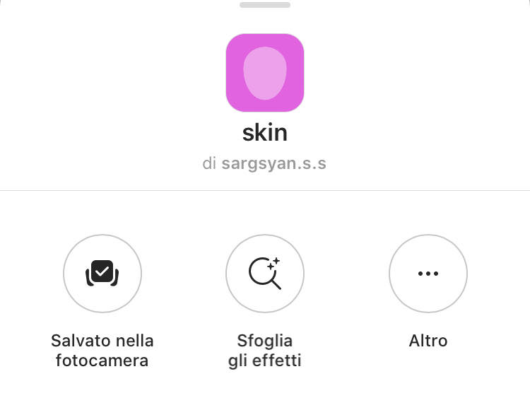 filtro instagram beauty pelle liscia